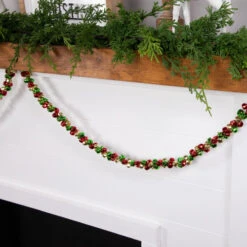 Northlight 5' Green, Gold And Red Jingle Bell Christmas Garland, Unlit 11 Northlight 5' Green, Gold And Red Jingle Bell Christmas Garland, Unlit -Northlight Sale Store northlight ys28302 styled20on20fireplace 2 33623.1686143934