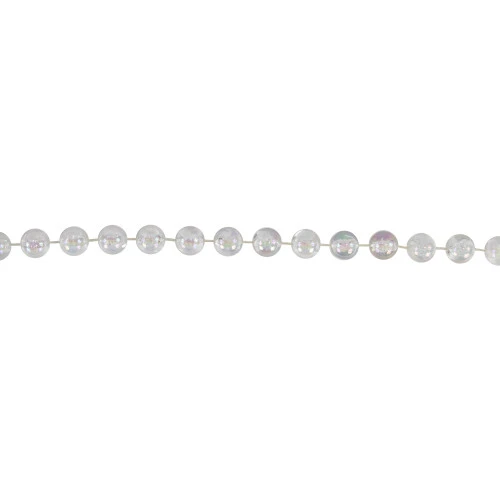 Northlight 33' X .5" Clear Iridescent Beaded Artificial Christmas Garland, Unlit 2 Northlight 33' X .5" Clear Iridescent Beaded Artificial Christmas Garland, Unlit - Image 2