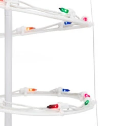 Northlight Lighted Spiral Cone Tree Outdoor Christmas Decoration - 3' - White - Multi Lights -Northlight Sale Store northlight ys90349 ys90351 ys90353 ys90355 02 64986.1711136738