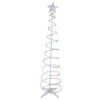 Northlight LED Lighted Spiral Cone Tree Outdoor Christmas Decoration - 6' - Multi Lights