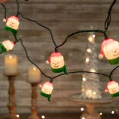 Northlight 10 Count Snowman Heads With Scarves Christmas Light Set, 7.5ft Green Wire -Northlight Sale Store northlight ys93839 style 68293.1666251107