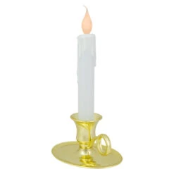 Northlight 8" Pre-Lit LED White Lighted Christmas Candle Lamp With Oval Handle Base -Northlight Sale Store northlight ys93854 2 39663.1665783273
