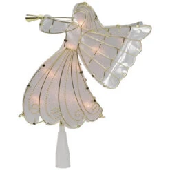 Northlight 10" Gold Angel Tree Topper, Warm White Lights -Northlight Sale Store northlight ys99374 1 76268.1682684290