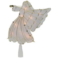 Northlight 10" Gold Angel Tree Topper, Warm White Lights -Northlight Sale Store northlight ys99374 3 94822.1682684291