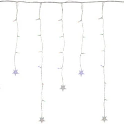 Northlight LED Stars Icicle Christmas Lights - Multi-Color - 29.5' Clear Wire - 400ct -Northlight Sale Store northlight ys99386 2 76016.1700067549