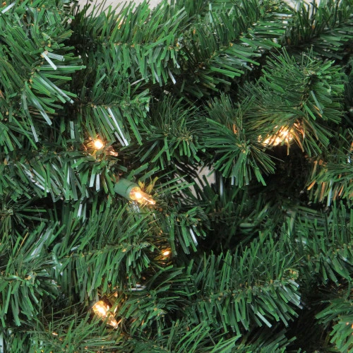 Northlight Green Deluxe Windsor Pine Artificial Christmas Wreath - 72" - Clear Lights 3 Northlight Green Deluxe Windsor Pine Artificial Christmas Wreath - 72" - Clear Lights - Image 3