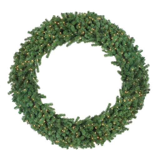 Northlight Green Deluxe Windsor Pine Artificial Christmas Wreath - 72" - Clear Lights 1 Northlight Green Deluxe Windsor Pine Artificial Christmas Wreath - 72" - Clear Lights