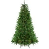 7.5' Pre-Lit Slim Waterton Spruce Artificial Christmas Tree - Clear Lights