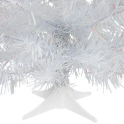 Northlight 18" White Iridescent Spruce Artificial Christmas Tree - Unlit -Northlight Sale Store northlight z86576 02 89736.1691074599