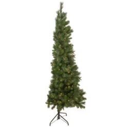Northlight 6.5' Pre-Lit Medium Beaver Pine Artificial Christmas Wall Tree, Clear Lights -Northlight Sale Store northlight z92831 4 45890.1657129594