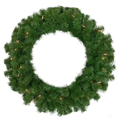 Northlight Pre-Lit Dorchester Pine Artificial Christmas Wreath, 24-Inch, Clear Lights 1 Northlight Pre-Lit Dorchester Pine Artificial Christmas Wreath, 24-Inch, Clear Lights