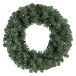 Northlight Pre-lit Colorado Blue Spruce Artificial Christmas Wreath, 24-Inch, Clear Lights