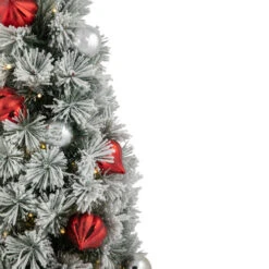 Northlight 3' Pre-Lit Potted Snowy Bristle Pine Artificial Christmas Tree, Warm White LED Lights -Northlight Sale Store northlight z95351 02 96418.1694793083