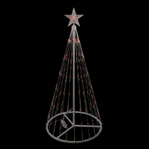 Northlight LED Lighted Show Cone Tree With Star Outdoor Christmas Decoration - 4' - Red Lights 1 Northlight LED Lighted Show Cone Tree With Star Outdoor Christmas Decoration - 4' - Red Lights