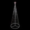 Northlight LED Lighted Show Cone Christmas Tree Outdoor Decoration - 6' - Red Lights