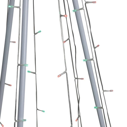 Northlight LED Lighted Twinkling Show Cone Outdoor Christmas Tree - 5' - Red And Green 5 Northlight LED Lighted Twinkling Show Cone Outdoor Christmas Tree - 5' - Red And Green - Image 5