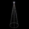 Northlight LED Lighted Cone Tree Outdoor Christmas Decoration - 6' - Multi Lights