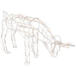 Northlight Lighted Feeding Reindeer Outdoor Christmas Decoration - 25" - Clear Lights -Northlight Sale Store northlight zg15680 003 22180.1705083233