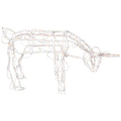 Northlight Lighted Feeding Reindeer Outdoor Christmas Decoration - 25" - Clear Lights -Northlight Sale Store northlight zg15680 04 53309.1705083233