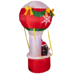 Lighted Inflatable Feliz Navidad Hot Air Balloon Outdoor Christmas Decoration - 7' -Northlight Sale Store northlight zg92273 4 15075.1665611046