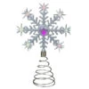 11" LED Lighted Coloring Changing Twinkling Snowflake Christmas Tree Topper