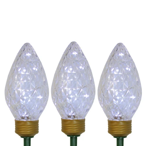 Northlight Set Of 3 Lighted LED C9 Bulb Christmas Pathway Marker Lawn Stakes - Clear Lights 1 Northlight Set Of 3 Lighted LED C9 Bulb Christmas Pathway Marker Lawn Stakes - Clear Lights