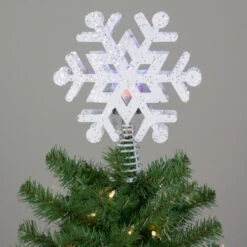 12" Lighted White Snowflake Christmas Tree Topper - Multicolor Lights 10 12" Lighted White Snowflake Christmas Tree Topper - Multicolor Lights -Northlight Sale Store northlightct 74 282 107 5 74887.1664552532