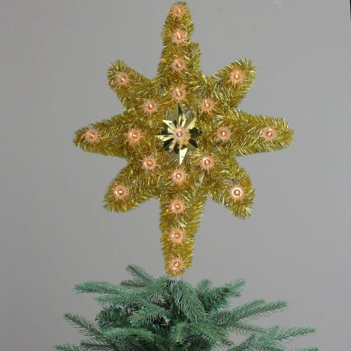 Northlight 21" Gold Star Of Bethlehem Christmas Tree Topper - Clear Lights 3 Northlight 21" Gold Star Of Bethlehem Christmas Tree Topper - Clear Lights - Image 3