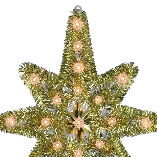 Northlight 21" Gold Lighted Star Of Bethlehem Christmas Tree Topper - Clear Lights 3 Northlight 21" Gold Lighted Star Of Bethlehem Christmas Tree Topper - Clear Lights - Image 3