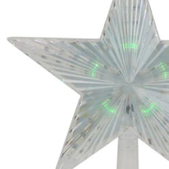 Northlight Lighted Flashing Crystal Star Christmas Tree Topper - 9" - Multicolor LED Lights 5 Northlight Lighted Flashing Crystal Star Christmas Tree Topper - 9" - Multicolor LED Lights -Northlight Sale Store northlightys27555 26982.1636546645