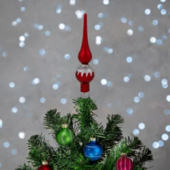 Set Of 20 Glass Christmas Decorations And Tree Topper 1.25" (35mm) -Northlight Sale Store nrthlight wy88888 styled2002 18698.1700586565