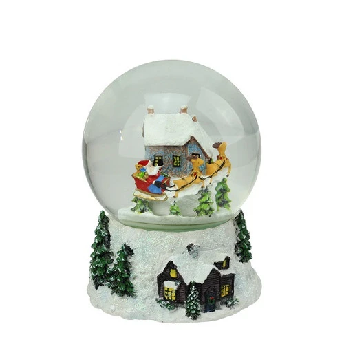 Northlight Musical And Animated Santa And Reindeer Rotating Christmas Water Globe - 6.75" 1 Northlight Musical And Animated Santa And Reindeer Rotating Christmas Water Globe - 6.75"