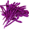 36ct Purple Shatterproof Icicle Christmas Ornaments 5" (127mm)