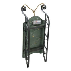 Northlight LED Lighted Hanging Wooden And Metal Santa Claus Decorative Christmas Sleigh - 19.5" -Northlight Sale Store qgecflhkbjxayxmn3ul6ytu17wdh0oqn 08924.1588870168