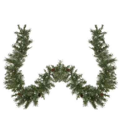 Northlight Snow Mountain Pine Artificial Christmas Garland - 9' X 10" - Unlit 1 Northlight Snow Mountain Pine Artificial Christmas Garland - 9' X 10" - Unlit