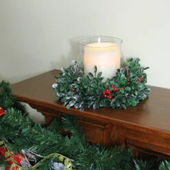 Northlight 6" Clear And Green Boxwood With Berry Tipped Christmas Hurricane Pillar Candle Holder 5 Northlight 6" Clear And Green Boxwood With Berry Tipped Christmas Hurricane Pillar Candle Holder -Northlight Sale Store rbzudvehussznktrckcdxcuwxgb0wo4h 85769.1588371118