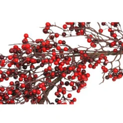 Northlight 24" Autumn Harvest Red And Burgundy Currant Berry Artificial Wreath - Unlit -Northlight Sale Store select xb174 24 rbu 3 89763.1600737674