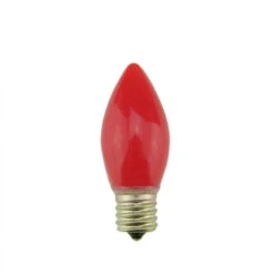 Sienna Pack Of 4 Opaque Red LED C9 Glass Christmas Replacement Bulbs