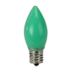 Northlight Pack Of 4 Opaque Green C9 LED Christmas Replacement Bulbs