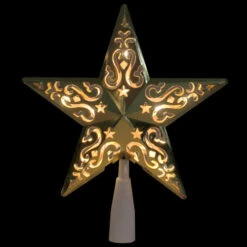Northlight 8.5" Lighted Gold And White Star Cut-Out Design Christmas Tree Topper - Clear Lights -Northlight Sale Store v052d8xmwzh2jlrsqka5p73sursw7tsj 53213.1649952853
