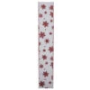 Northlight White And Red Snowflake Christmas Wired Craft Ribbon 2.5" X 10 Yards
