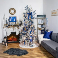 Marbled Cone Christmas Tree - 30" - White And Gray -Northlight Sale Store winter20blues 120cropped 02701.1670873844
