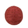 5.5" Brick Red Basket Weave String Ball Christmas Decoration