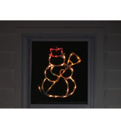 Northlight Lighted Snowman Christmas Window Silhouette Decoration - 15" - Multicolor Lights -Northlight Sale Store xjykm2akbu43p58io6ywaio2av3seauh 17738.1665611934