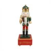Northlight 12" Red And Green Animated King With Scepter Christmas Nutcracker