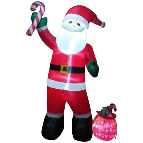 Northlight 8' Inflatable Santa Claus With Toy Sack Outdoor Christmas Decoration 1 Northlight 8' Inflatable Santa Claus With Toy Sack Outdoor Christmas Decoration