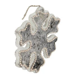 8" White And Brown Rustic Embellished Christmas Snowflake Ornament -Northlight Sale Store zwrdnefwkko2d835vcqo4lqbldzivvy9 02918.1665433297